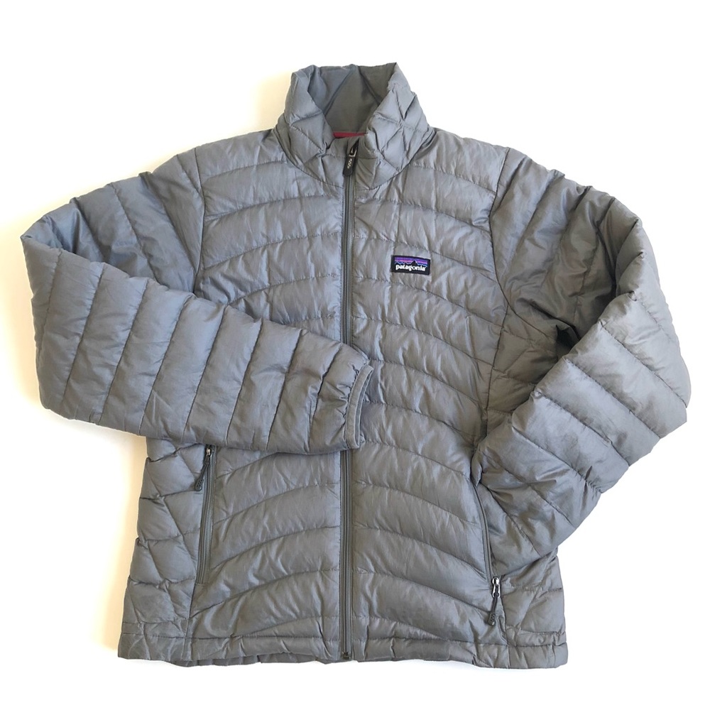Patagonia Gray Lightweight Puffer Coat